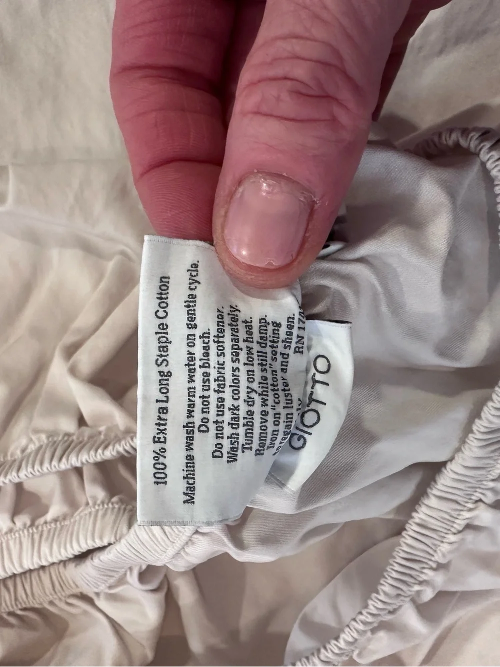 SFERRA GIOTTO QUEEN SHEET SET in BONE.